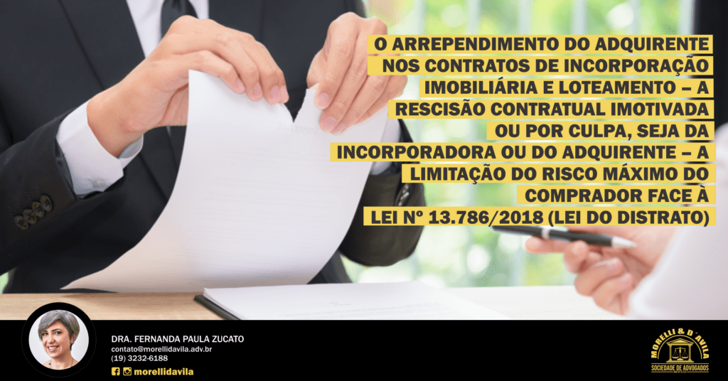 lei do distrato