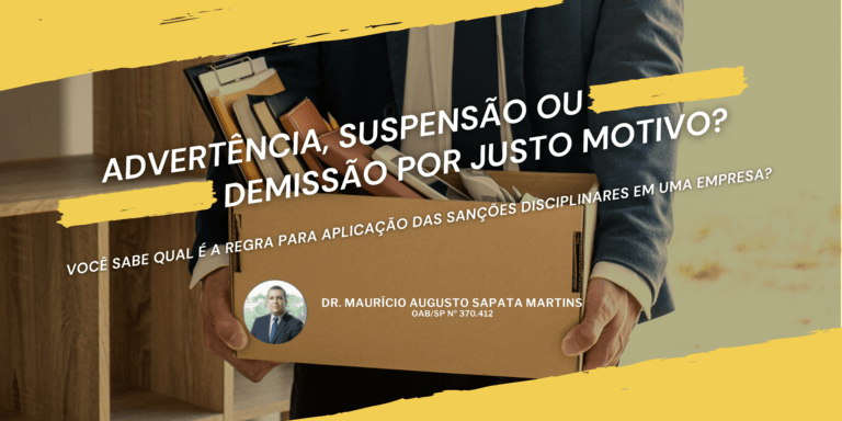 demissão, advertência ou suspensão